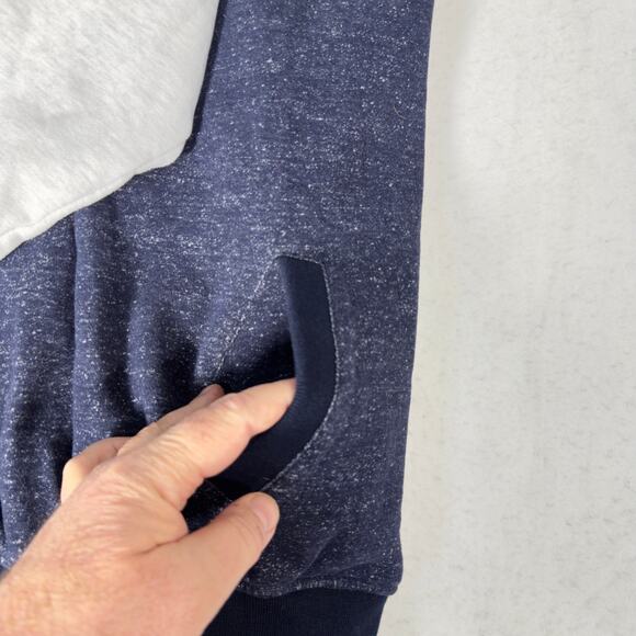 Sean John Fleece Shacket Snaps Jacket Men XXXL (3XL) Heathered Blue Grey Pockets - Picture 9 of 16